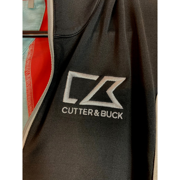 Annika Cutter & Buck Women M Contour Mock Neck 1/4 Zip Polo Shirt Dry Tec 50UPF+ - Picture 16 of 16